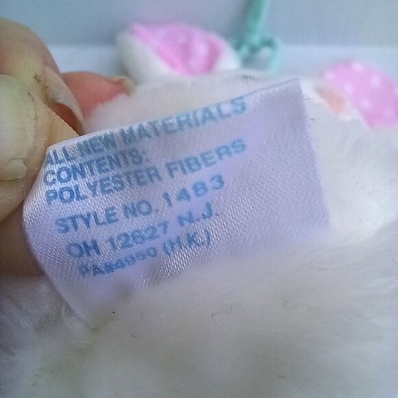 Vtg First Peek Plush Rabbit Musical Pull Toy-Crib-Stroller-London Bridge-Working - Picture 9 of 9